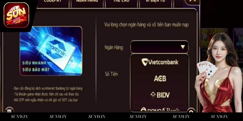 Thông tin hướng dẫn các bước nạp tiền Sunwin